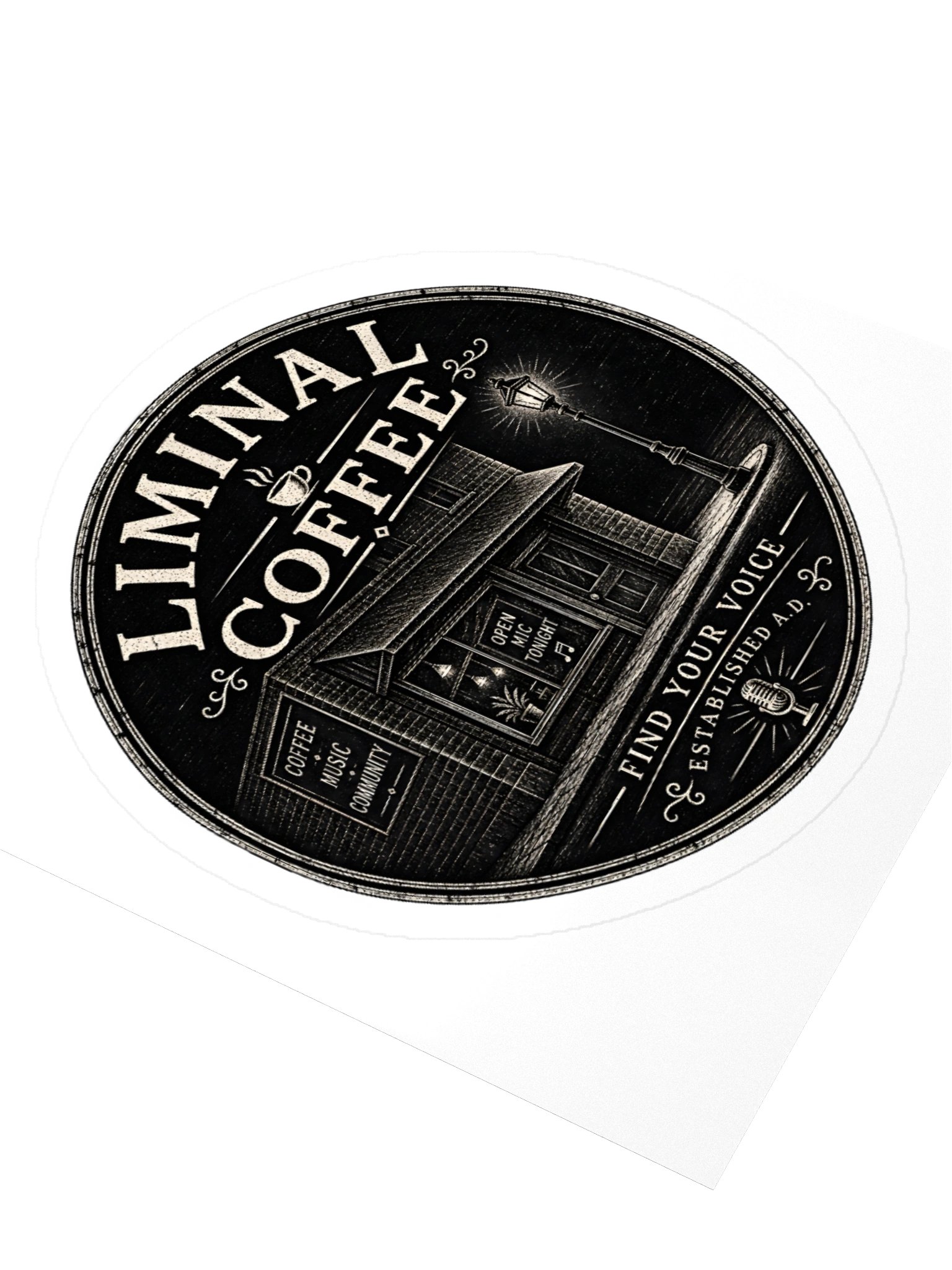 Liminal Coffee Vintage Emblem Sticker product image (9)