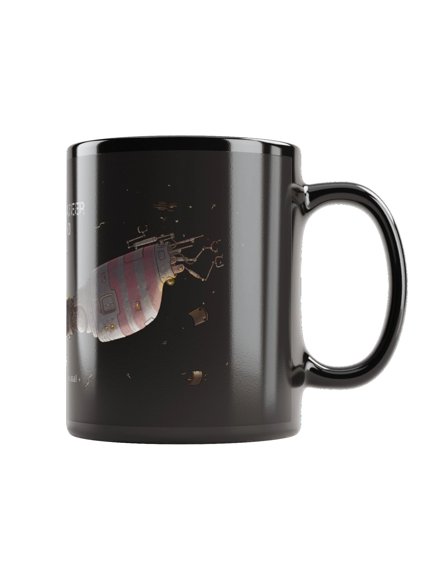 Space Privateer Command PRIVATEER black mug product image (2)