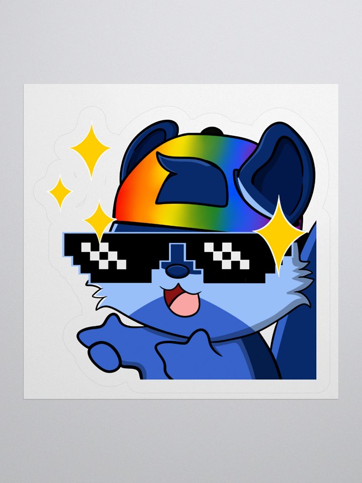 Pride Cool Guy Bandit Sticker product image (1)
