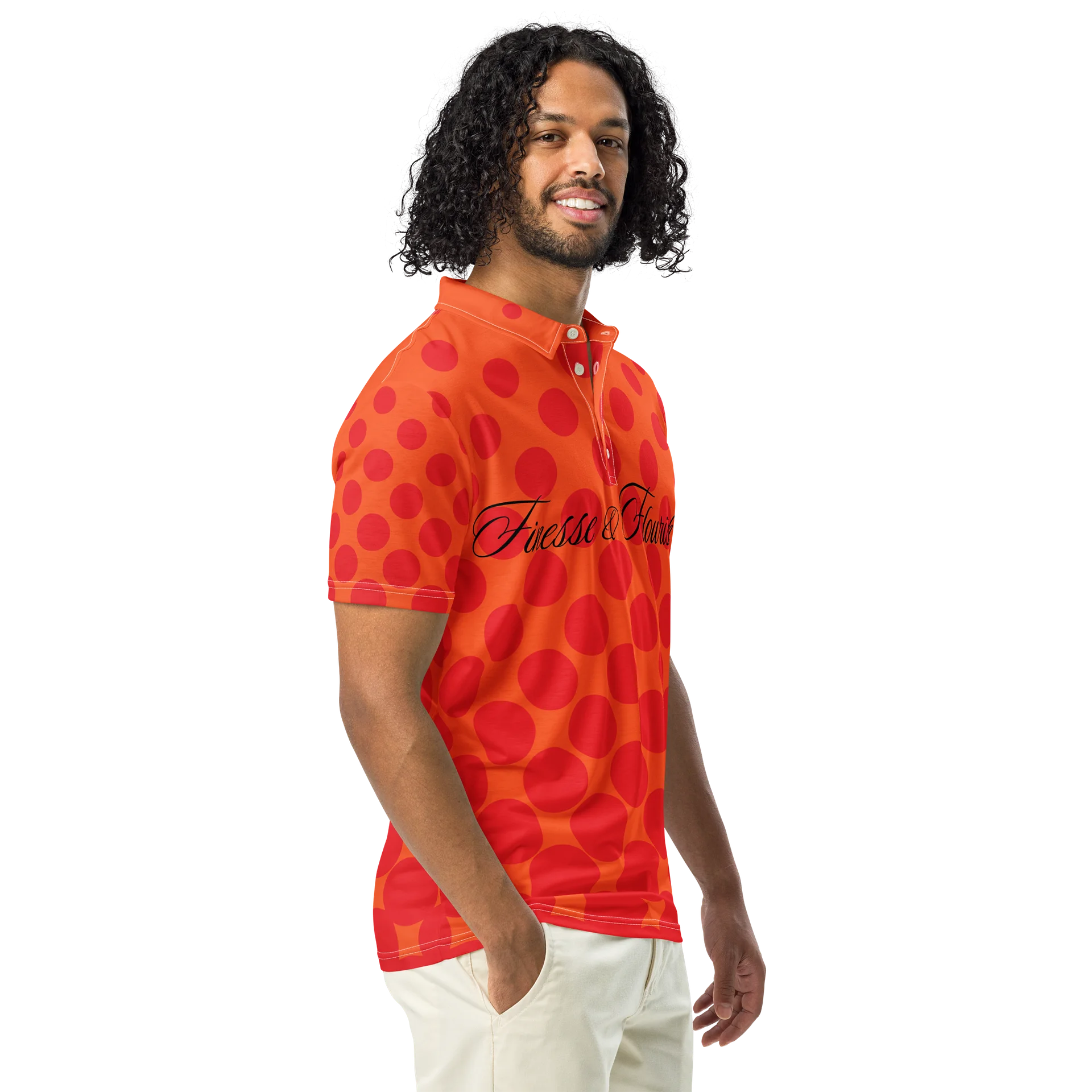 F&F Big Script Boba Slim Fit Polo Shirt product image (1)