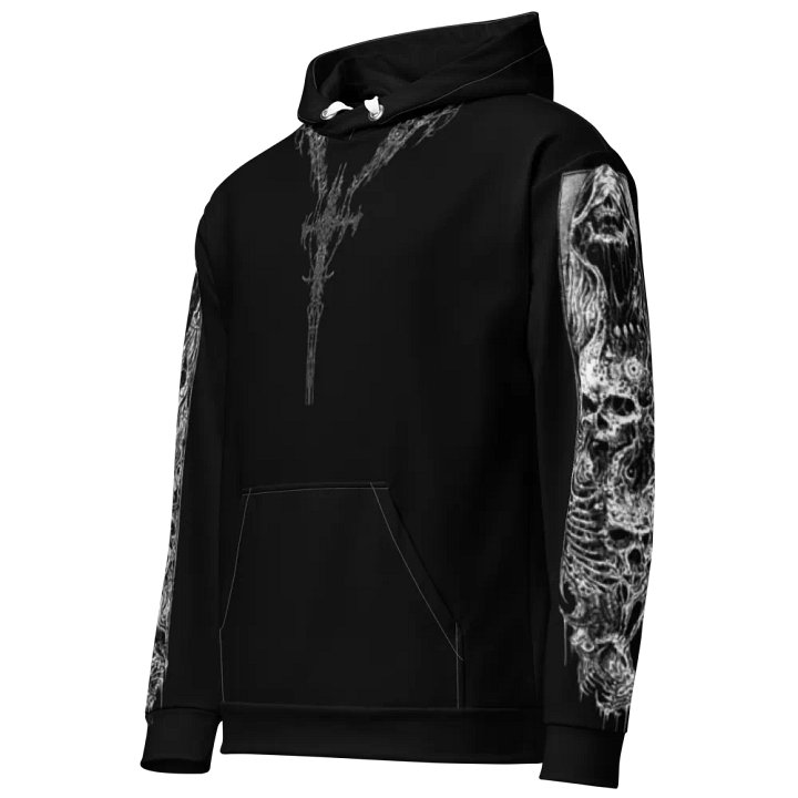 Black Crusifix Chain Hoodie product image (2)