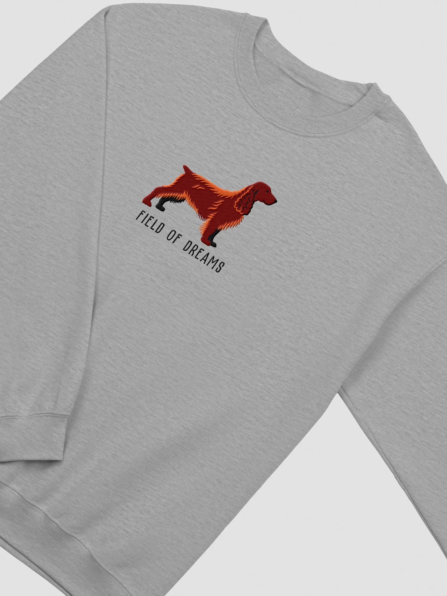 Field of Dreams Sweatshirt (Embroidered) of a Field Spaniel(Liver) product image (6)