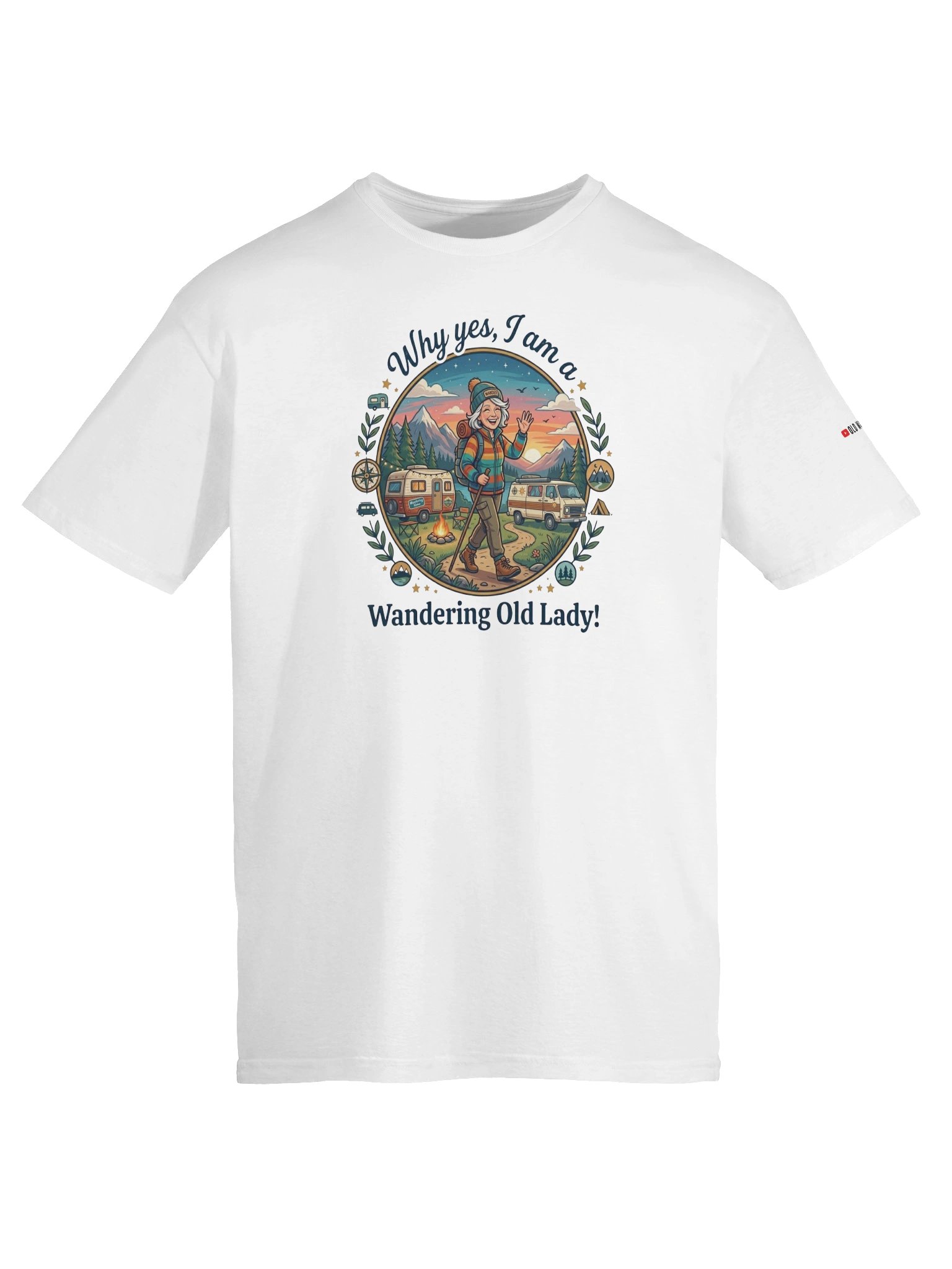 Wandering Old Lady Women's Comfort Tee product image (58)