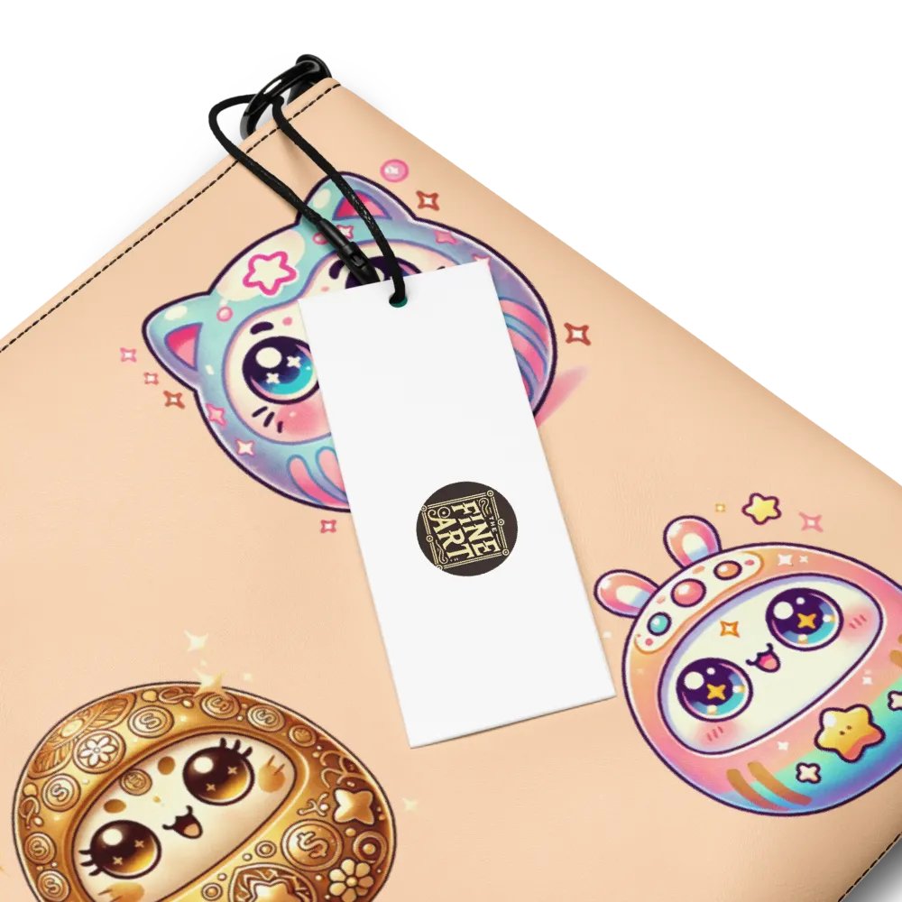 表情豊かな目のクロスボディバッグ - だるまの世界 product image (5)