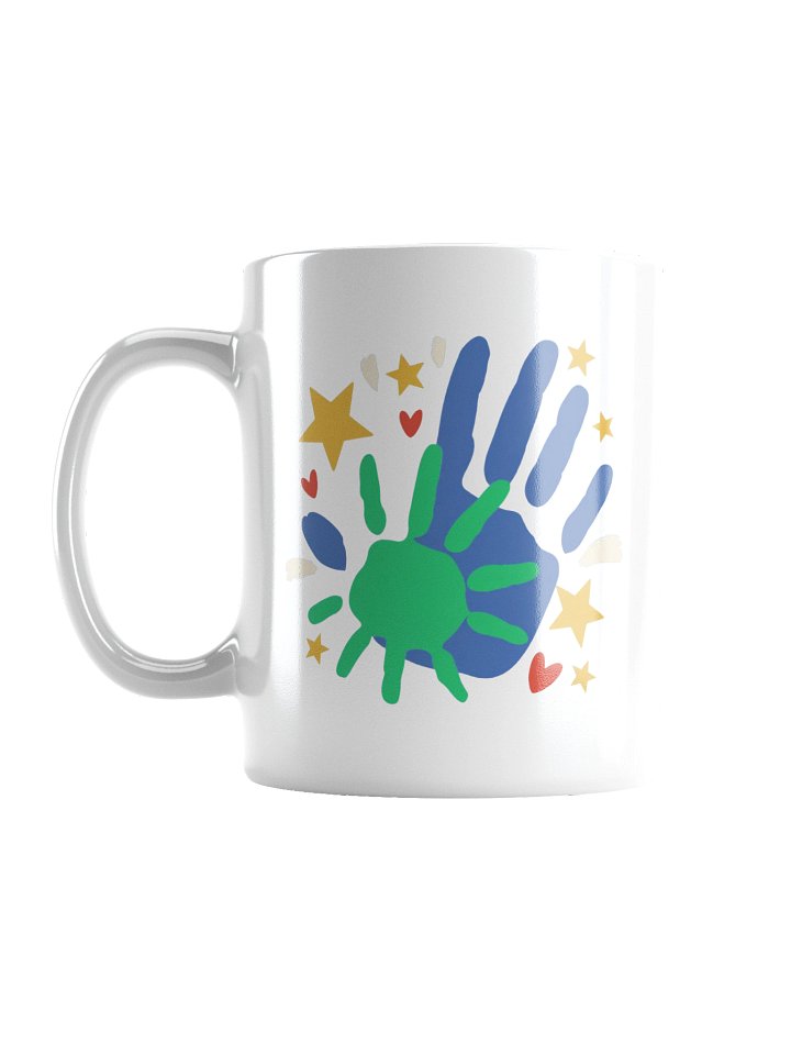 Dad and Me Heart Handprint Coffee Mug product image (2)