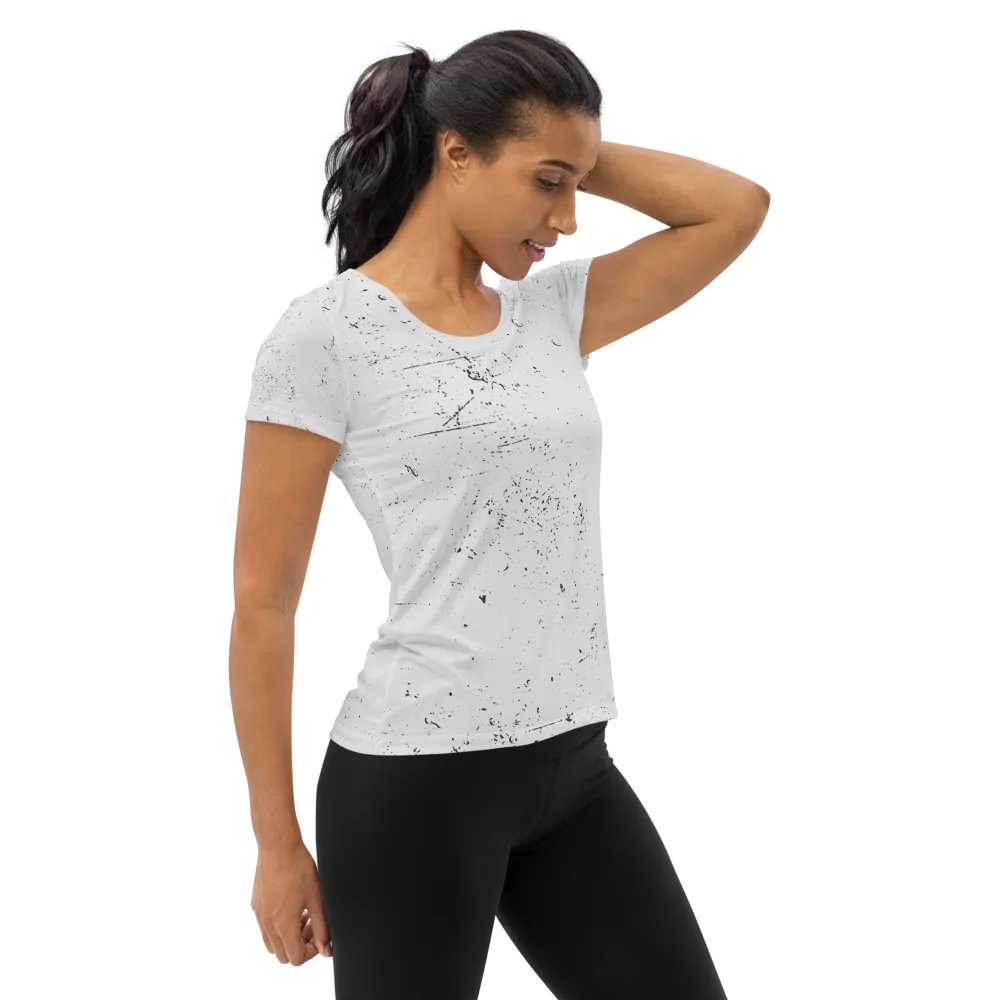Customizable Distressed Texture Women's Sports Tee product image (4)