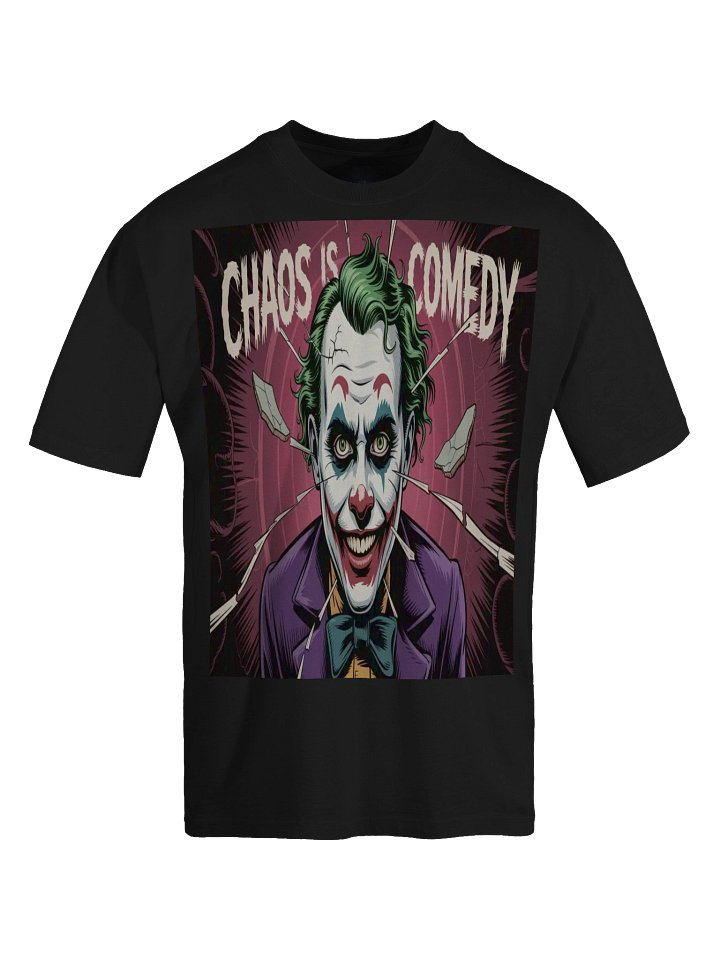 Joker 'Chaos is Comedy' Oversized Faded T-Shirt product image (1)