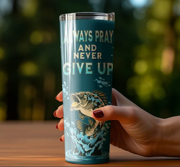 Always Pray Never Give Up Matt 17 20 oz Tumbler product image (1)