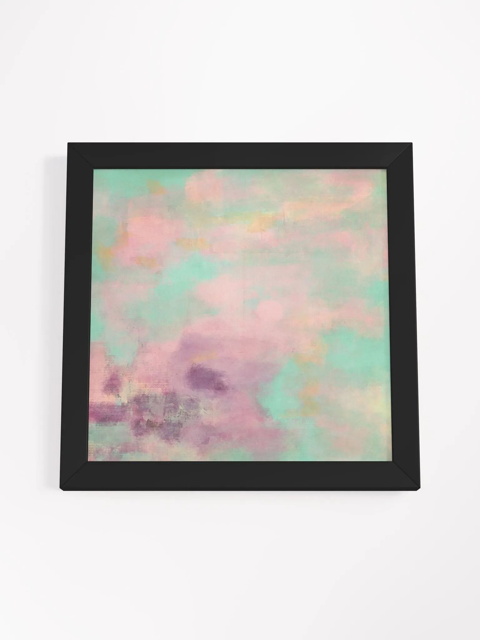 Modern abstract lilac, pale pink and teal green print product image (5)