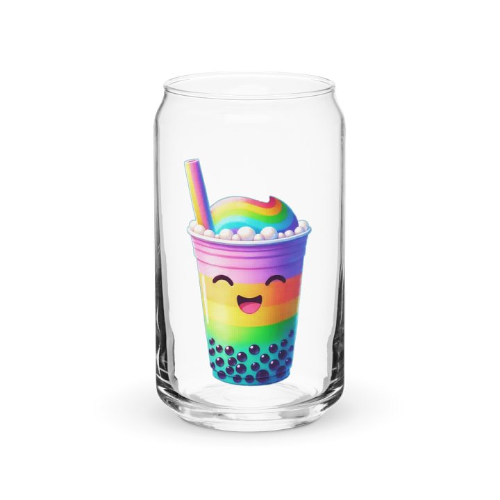 Rainbow Bubble Tea Happiness Can Glass product image (1)