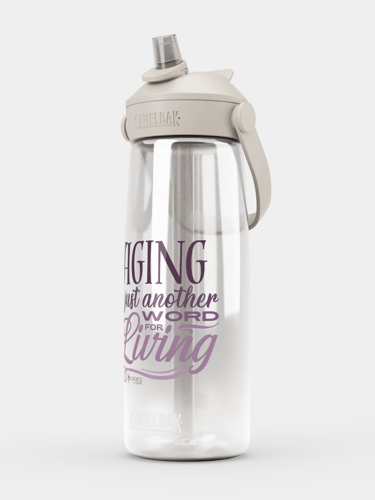 CamelBak Thrive® Flip Straw Water Bottle - "Aging is Just Another Word for Living" Color Variant product image (5)