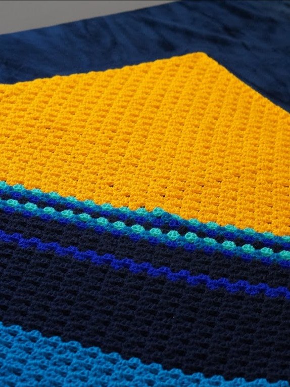 Corner to corner granny square blanket product image (1)