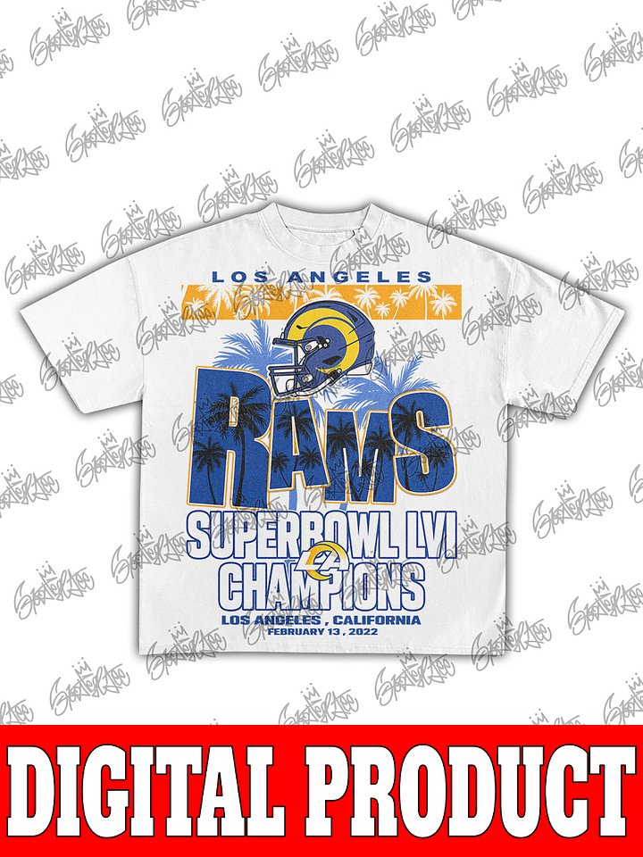 Los Angeles Rams Super Bowl LVI Champions Bootleg Design product image (2)