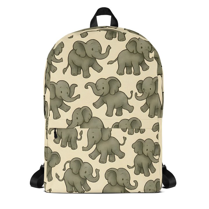 Playful Elephants All-Over Backpack product image (2)
