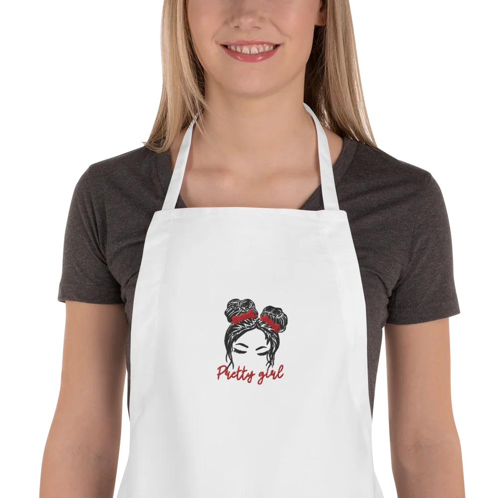 Pretty Girl Embroidered Apron product image (1)