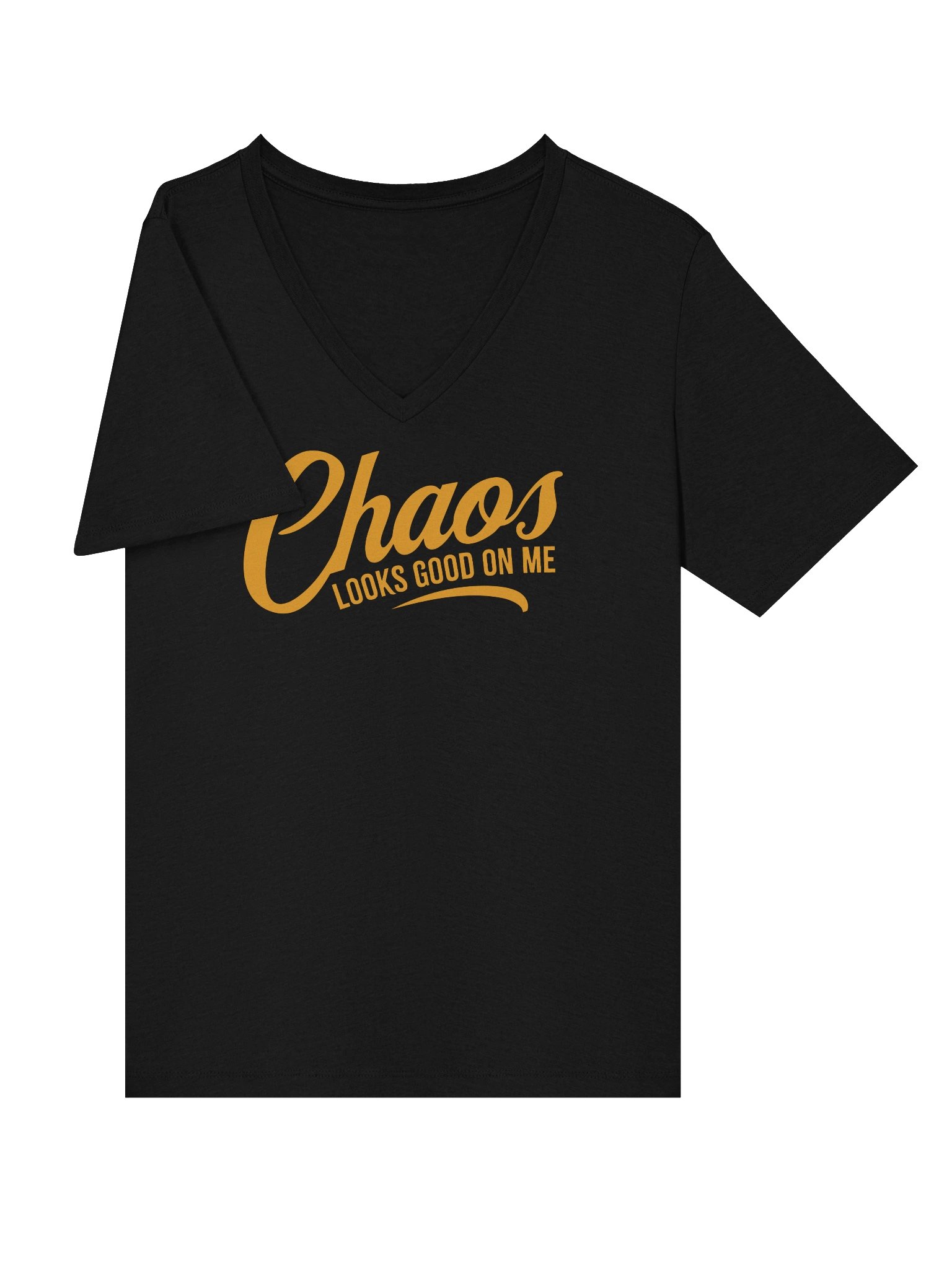 Chaos Looks Good On Me V-Neck T-shirt product image (3)