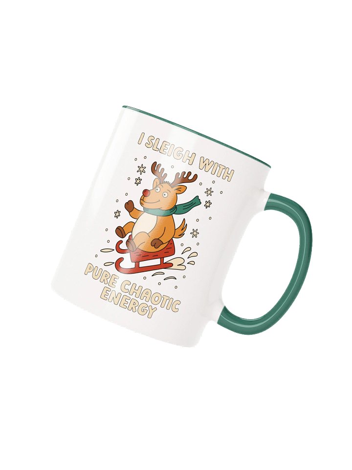 I Sleigh With Pure Chaotic Energy Reindeer Mug product image (1)
