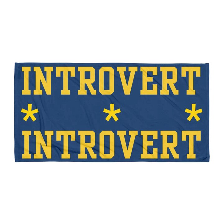 Introvert Beach Towel product image (1)