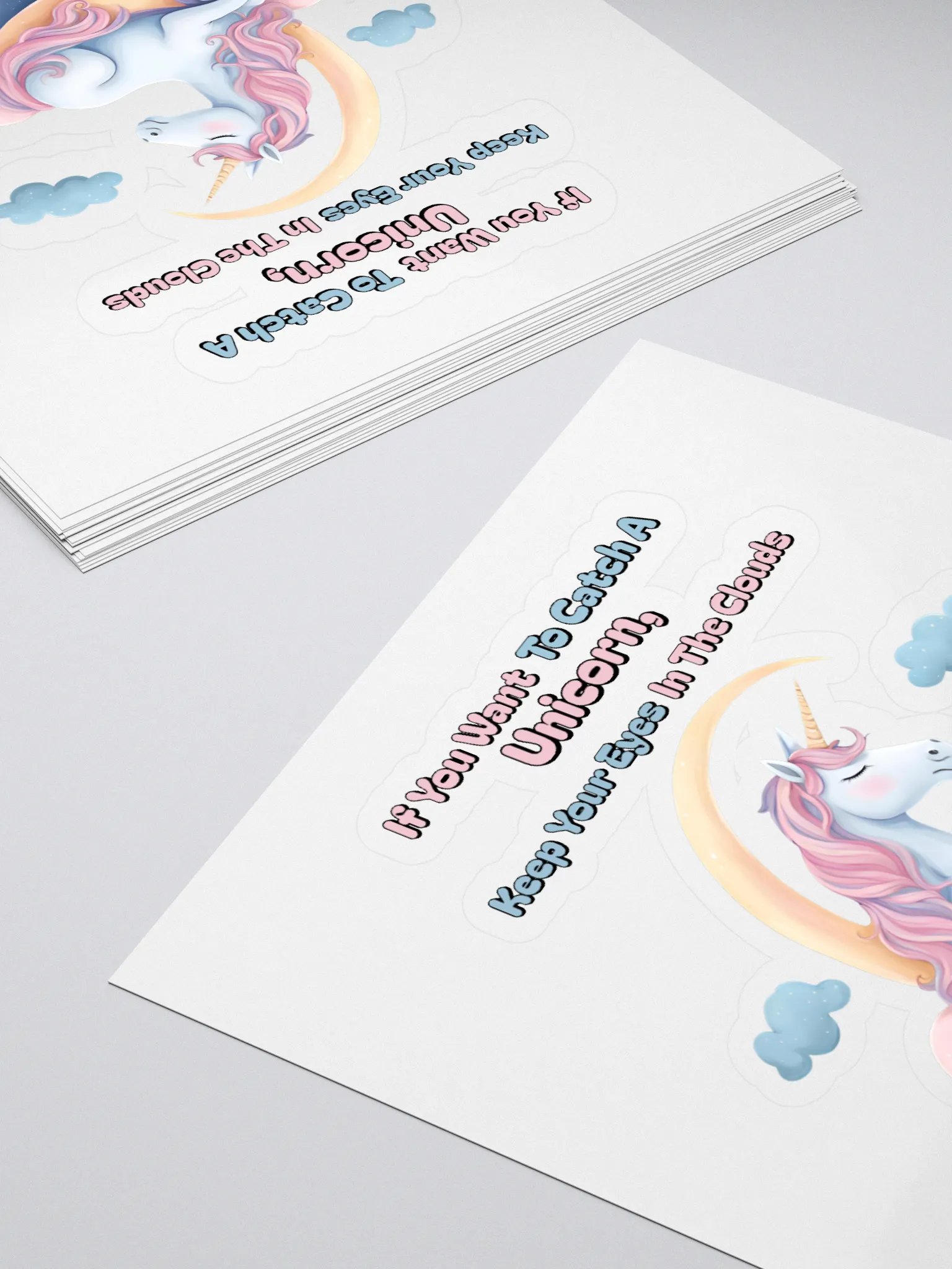 If You Want To Catch A Unicorn, Keep Your Eyes In The Clouds Sticker product image (4)