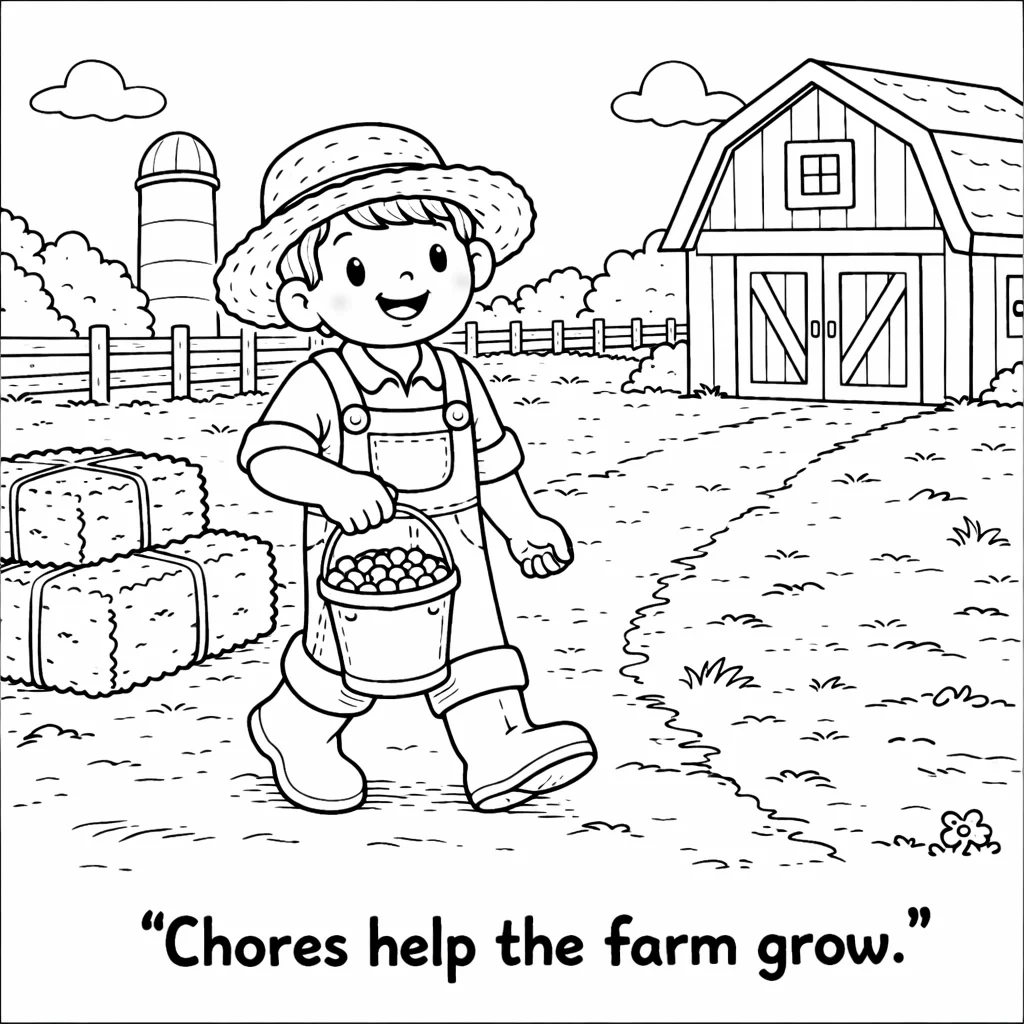 Farmer Finn’s Busy Day on the Farm Coloring Book product image (2)