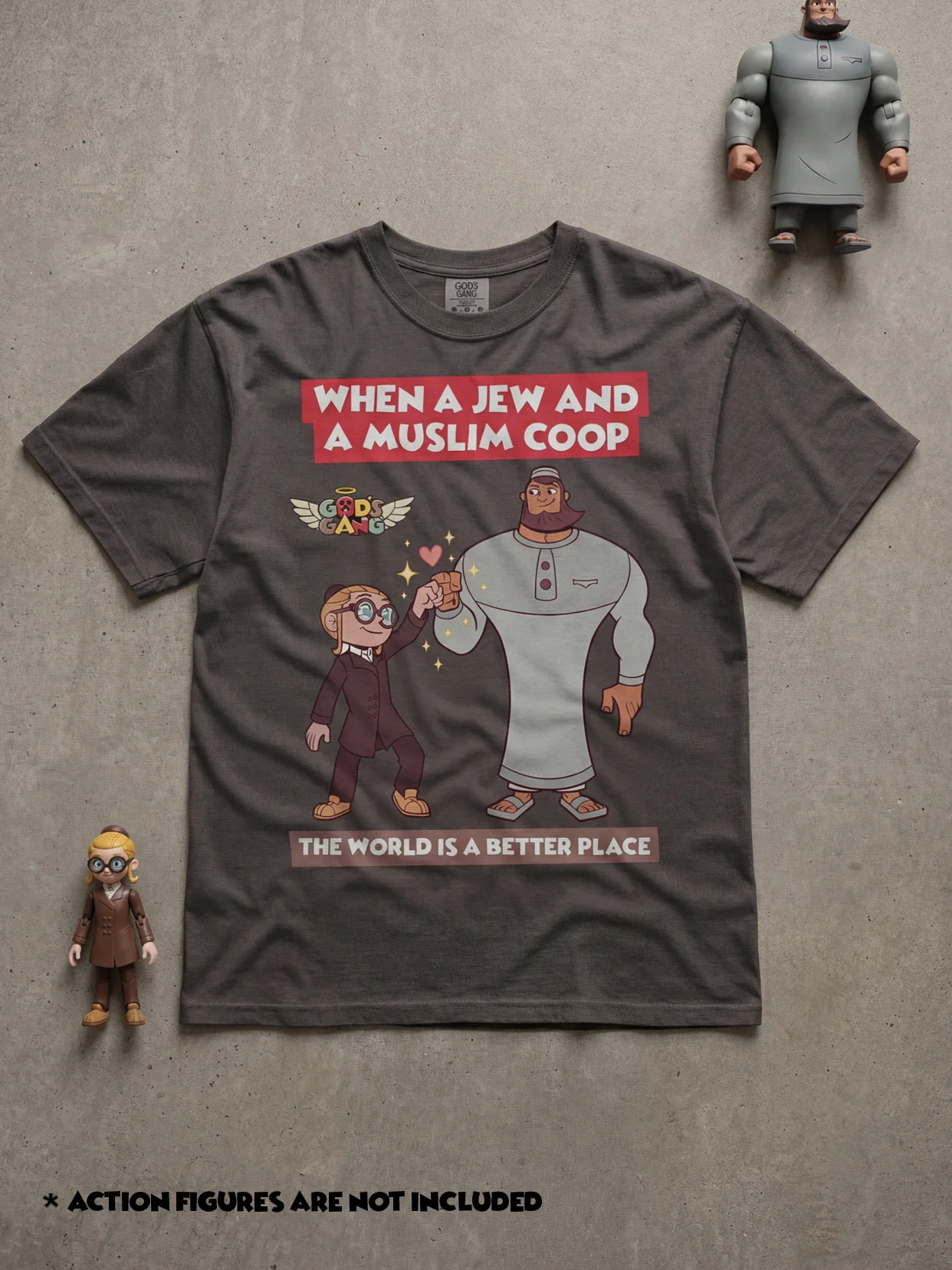 When a Jew and a Muslim COOP | God's Gang Tee product image (1)
