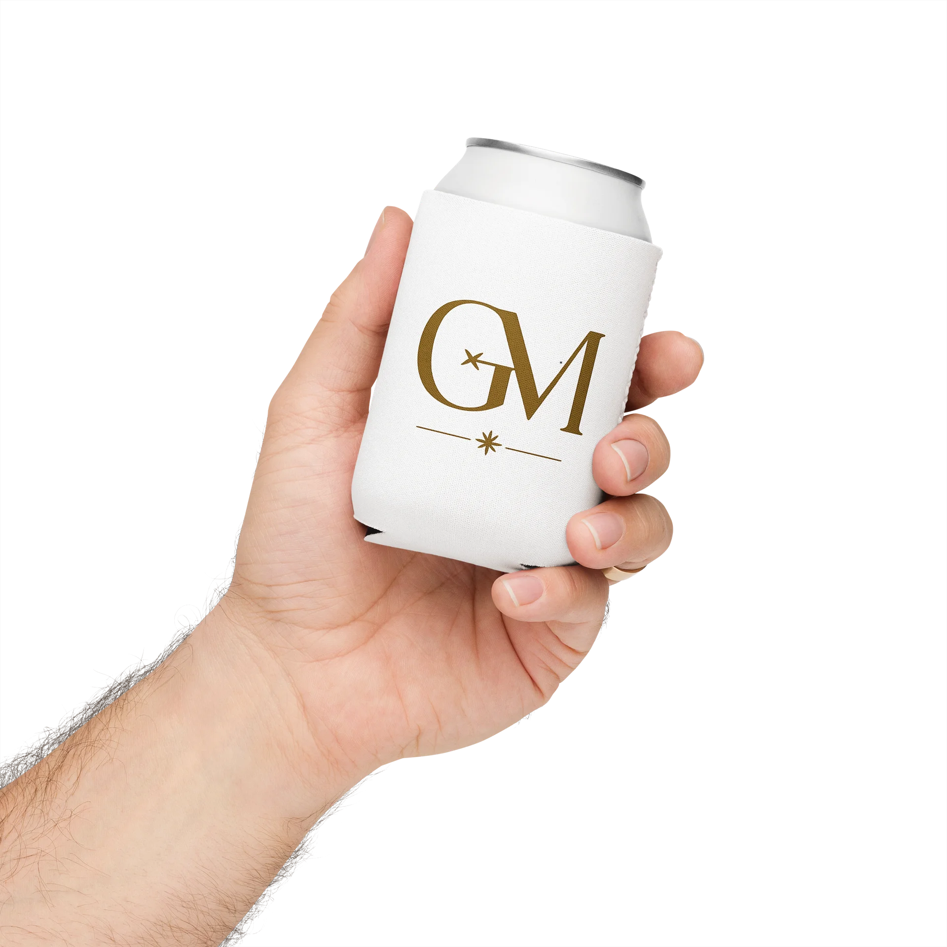 White GM Logo Coozie product image (4)