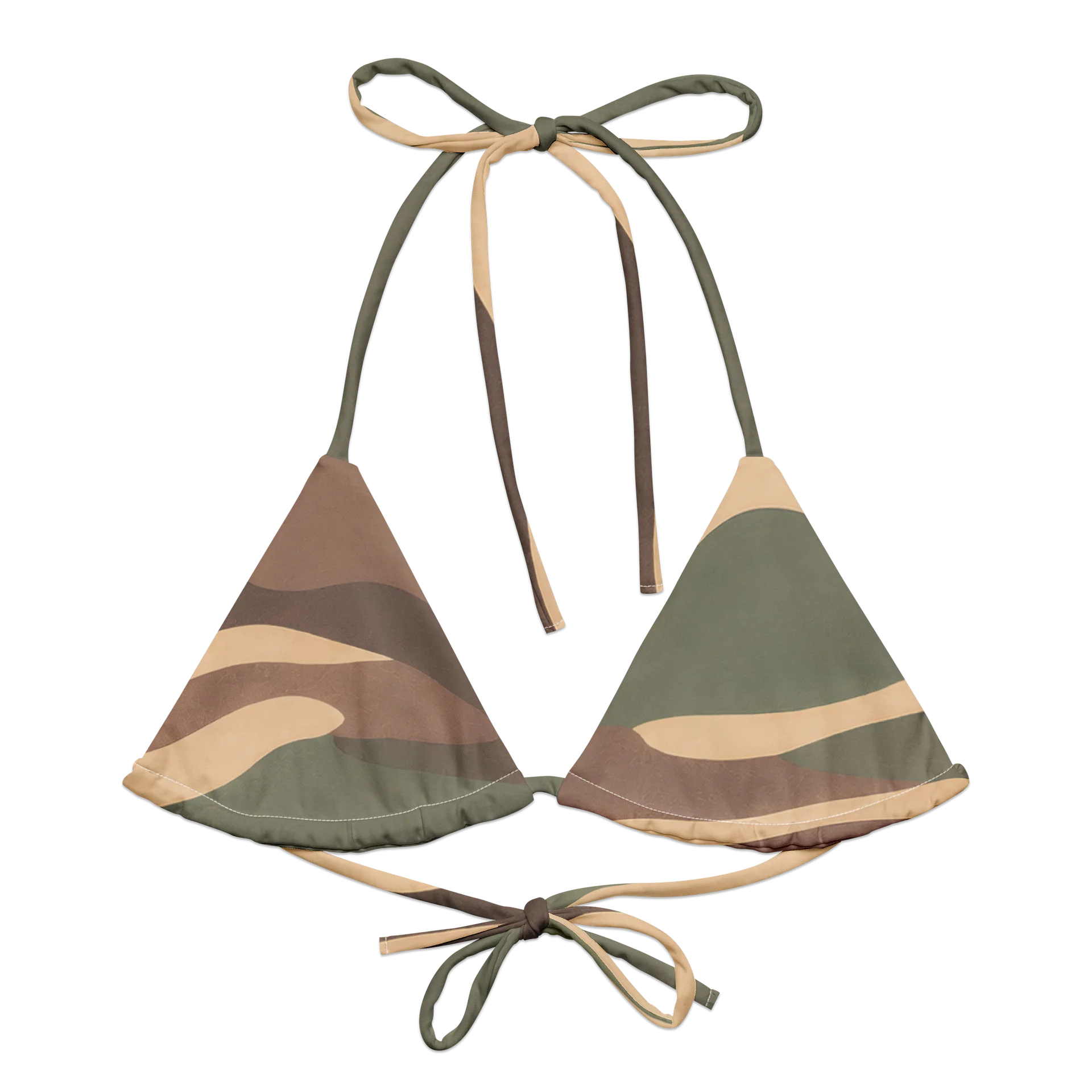 Untamed Terrain — Women’s String Bikini Top product image (1)