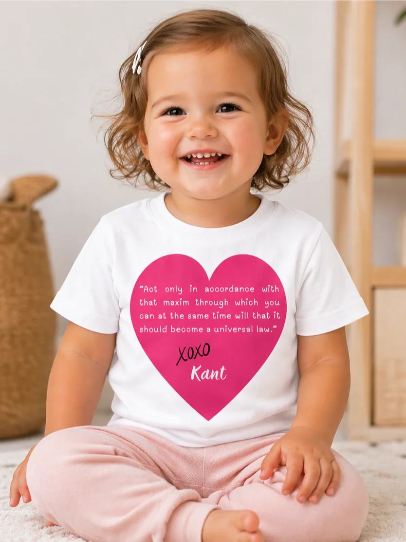 Kant's Categorical Imperative - Philosophy Toddler T-Shirt in White product image (1)
