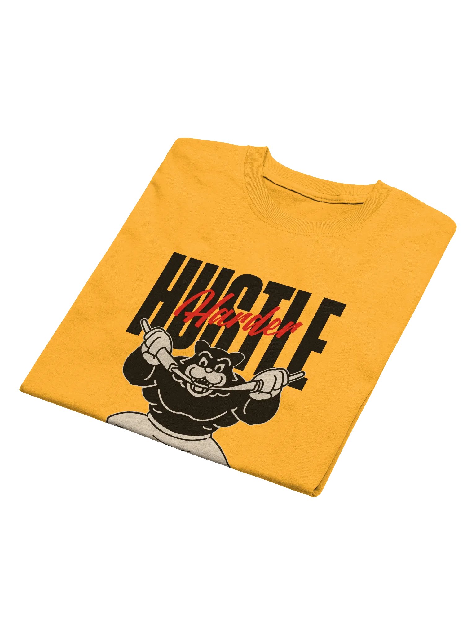Hustle Harder T-Shirt | Motivational Gym & Grind Tee for Go-Getters product image (4)