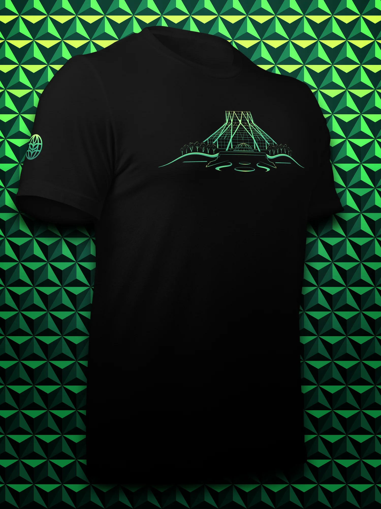 LAND Line Art Unisex T-Shirt product image (2)