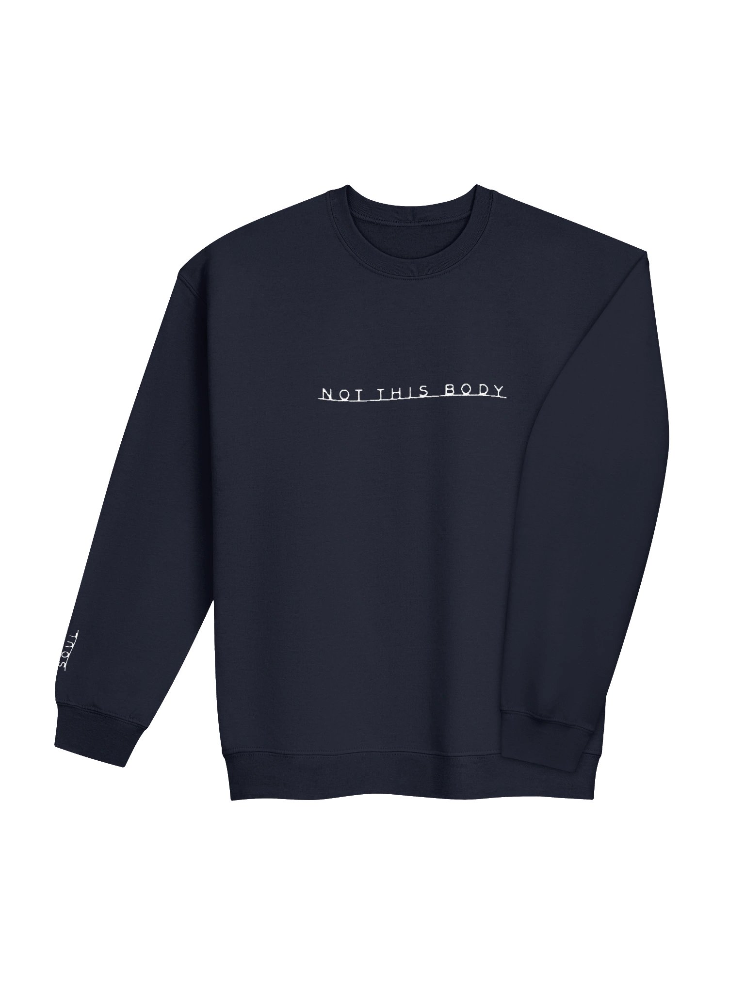 not this body sweatshirt - white embroidery product image (4)
