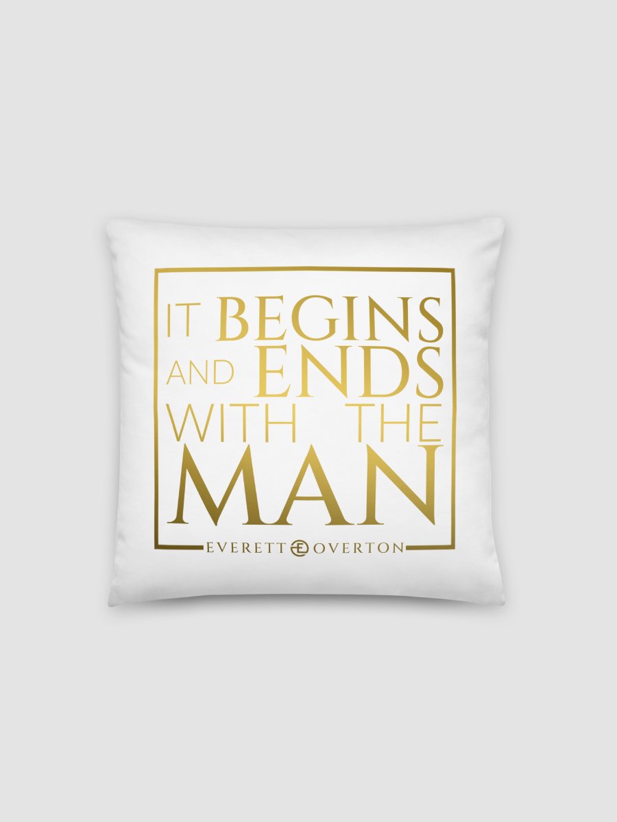 EO Logo White Pillow product image (1)