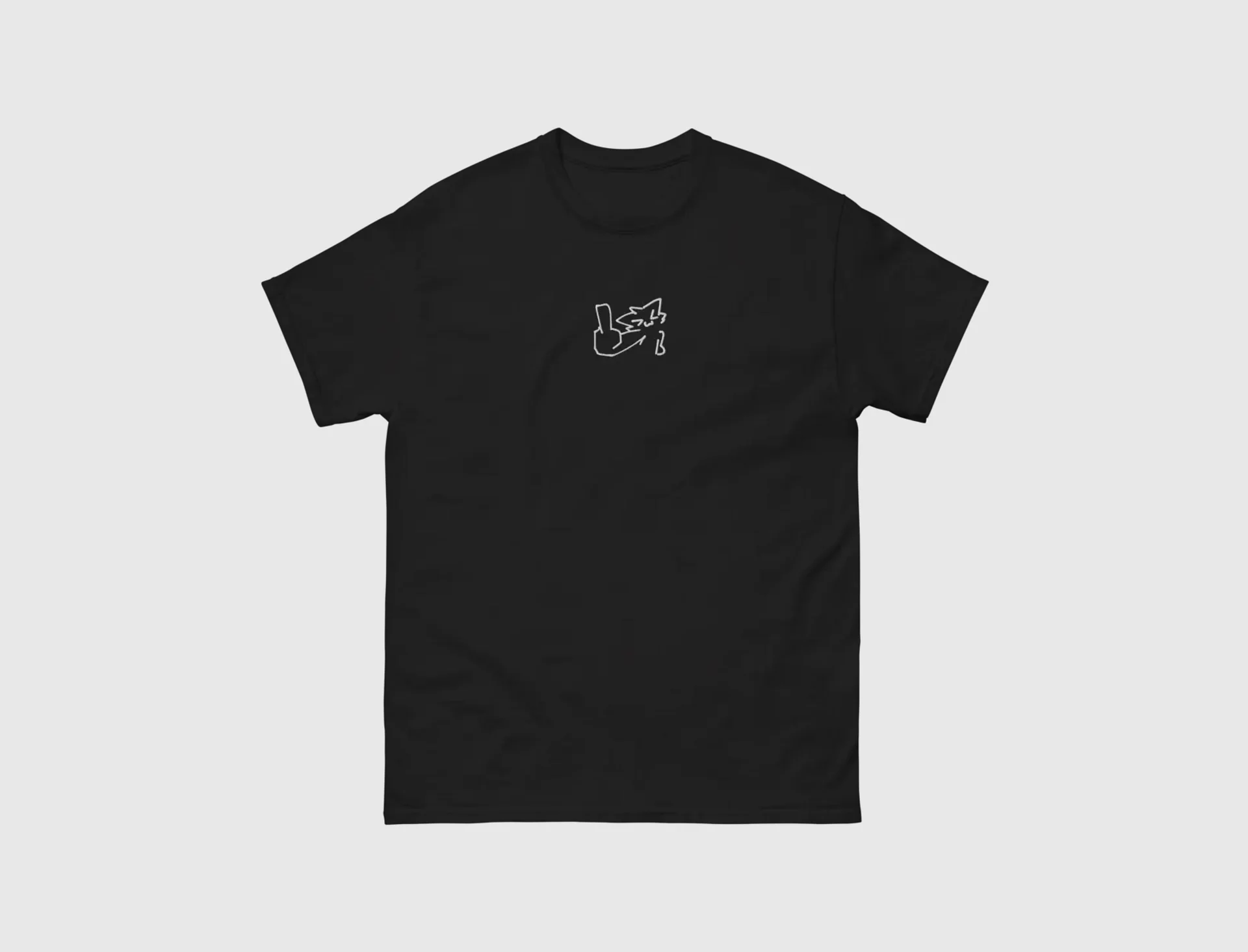 flipping off cat shirt product image (1)