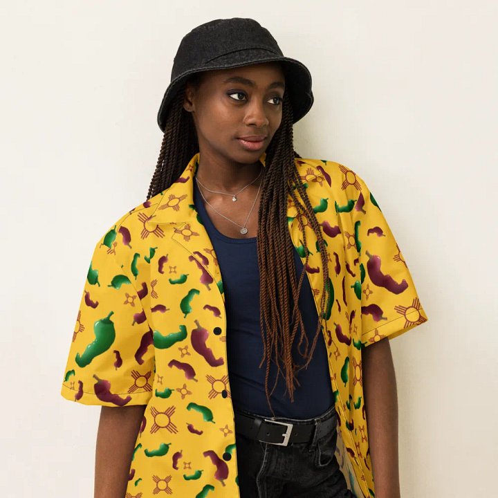 New Mexico Red & Green chile Zia Hawaiian Shirt product image (2)