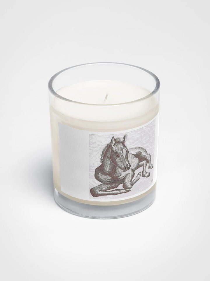 Foal lying down candle product image (2)