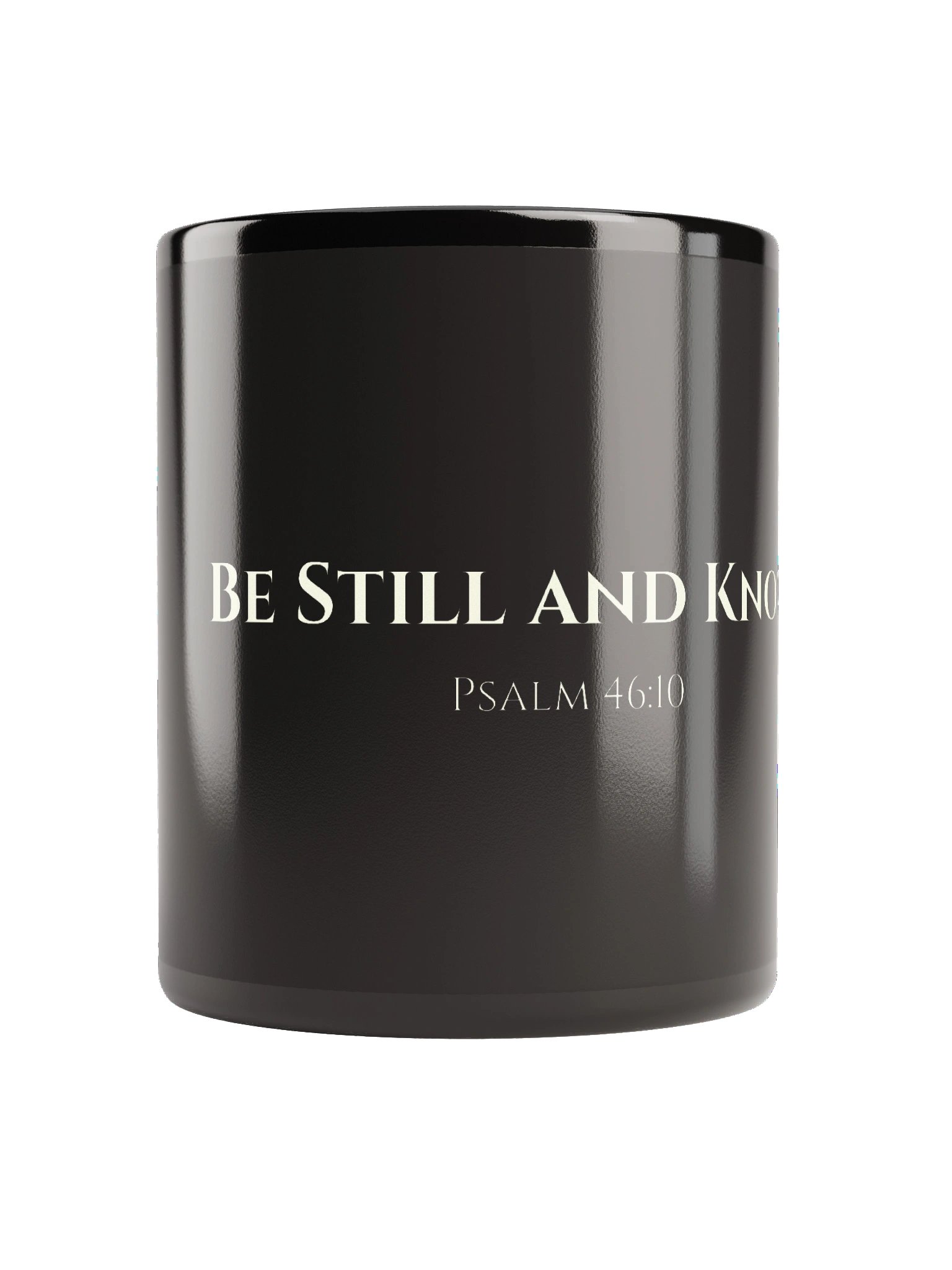 "Be Still and Know" Black Mug | Psalm 46:10 product image (3)