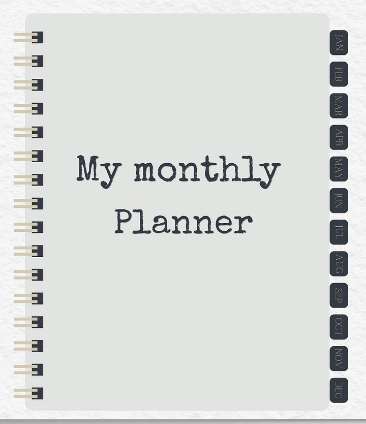 Minimalistic Digital Monthly Planner product image (1)