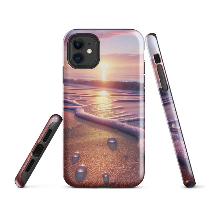 Sunset Waves iPhone Tough Case | Ai Design product image (1)