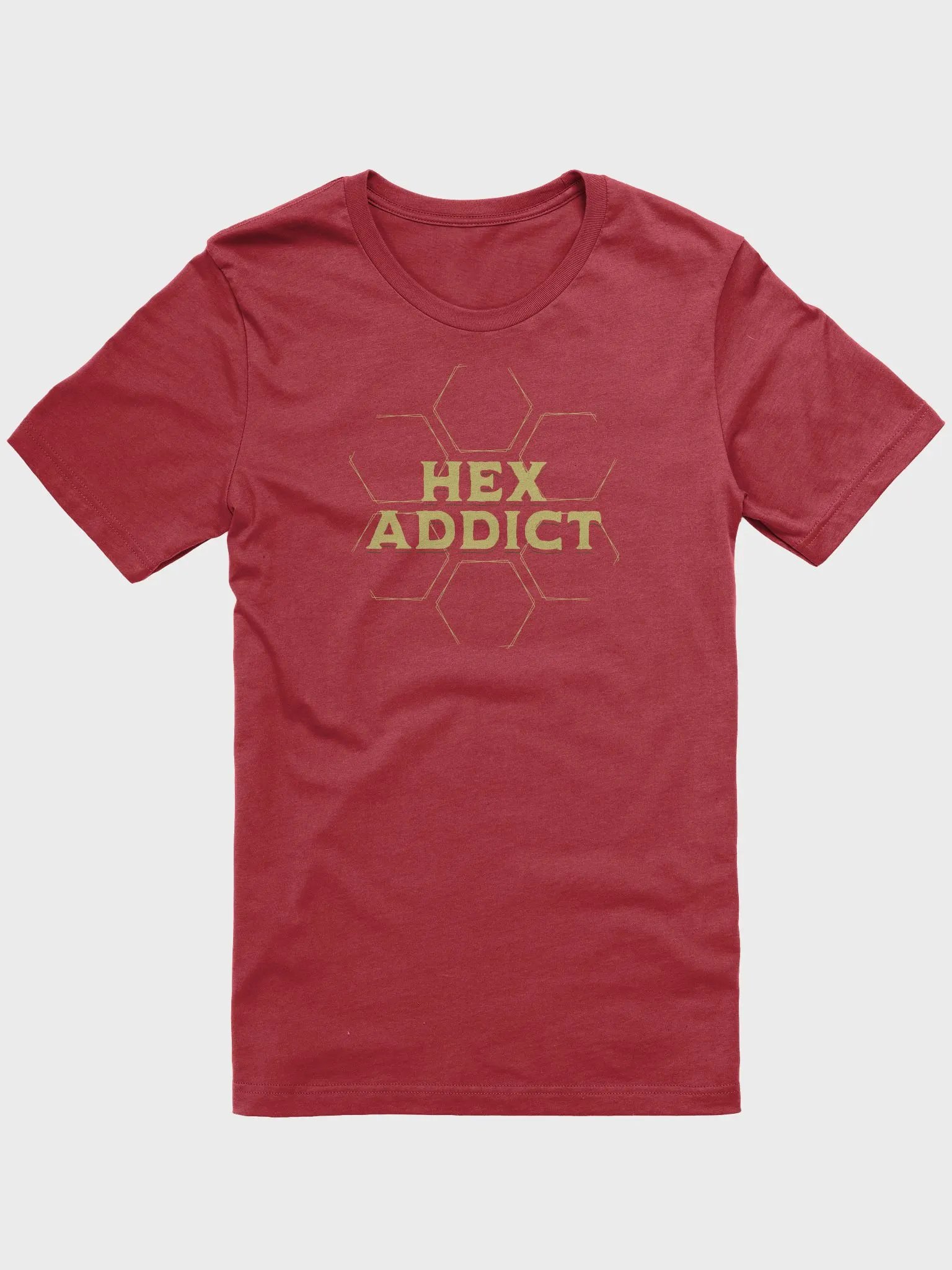 Board Game Addict Shirt, Sex Pun T-shirt for Board Gamers, Hex Addict on Brown & Red product image (5)