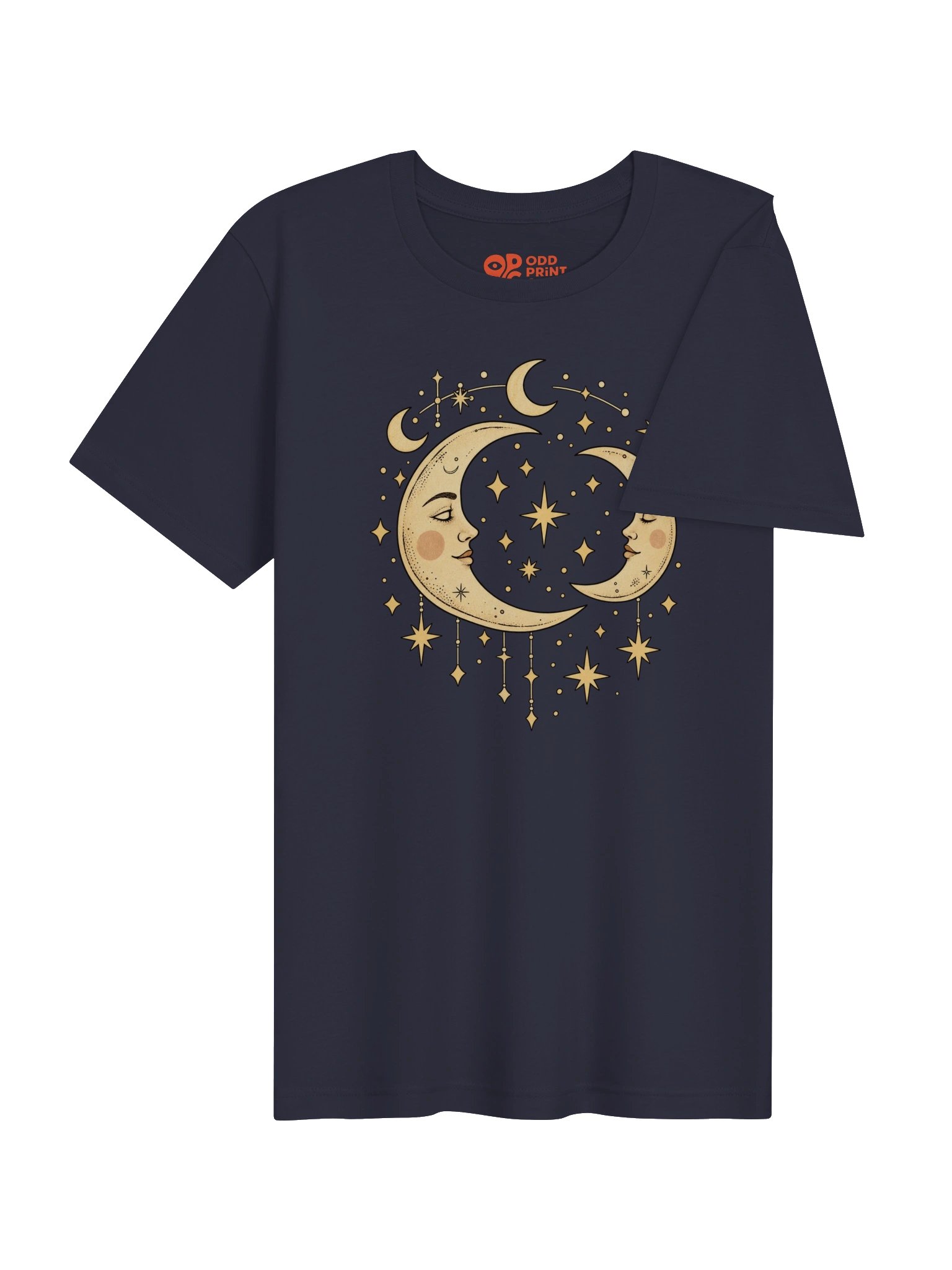 Celestial Moon T-Shirt – Vintage Crescent Moons & Stars product image (8)