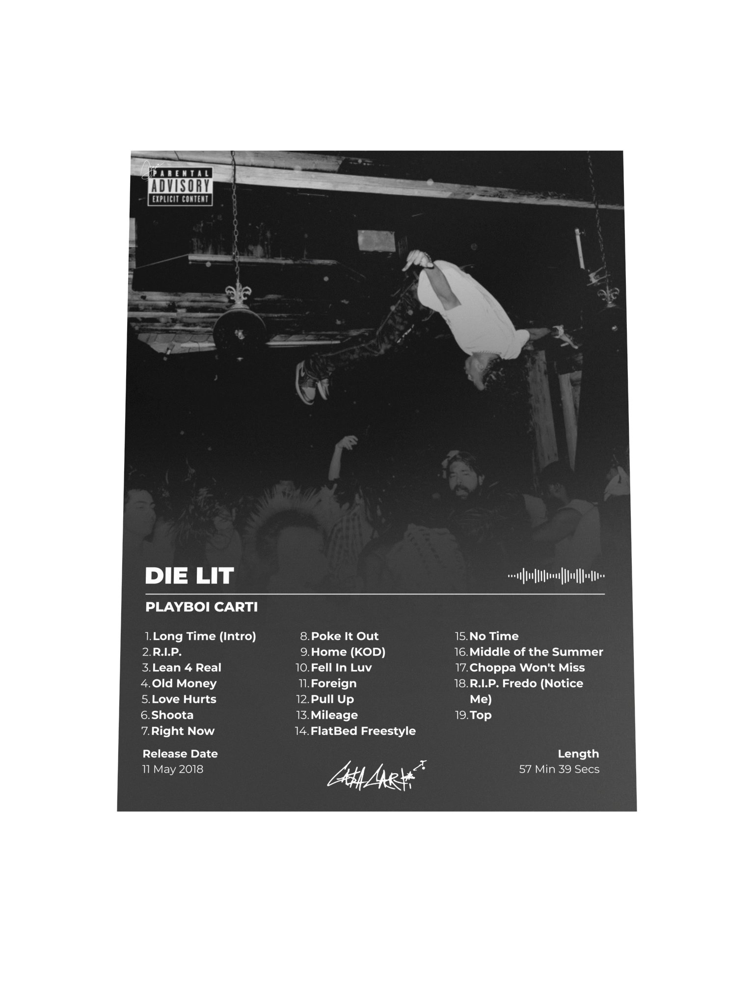 Die Lit Album Cover Poster product image (8)