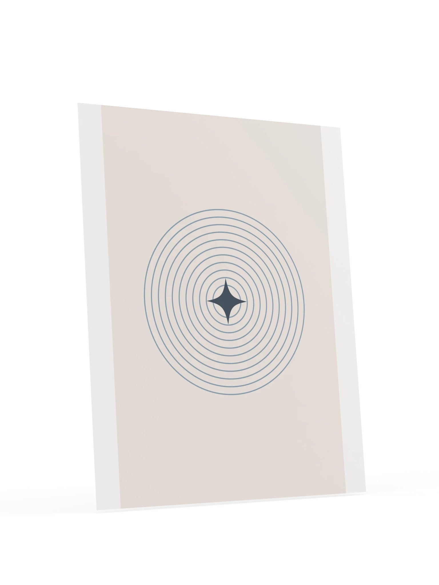 Blue Ripple Star Print | Minimalist Bathroom Wall Art product image (6)