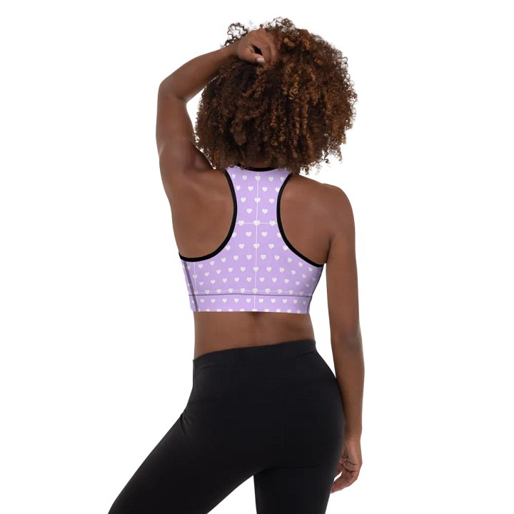 Pastel Heart Seamless Pattern Padded Sports Bra - V3 product image (1)