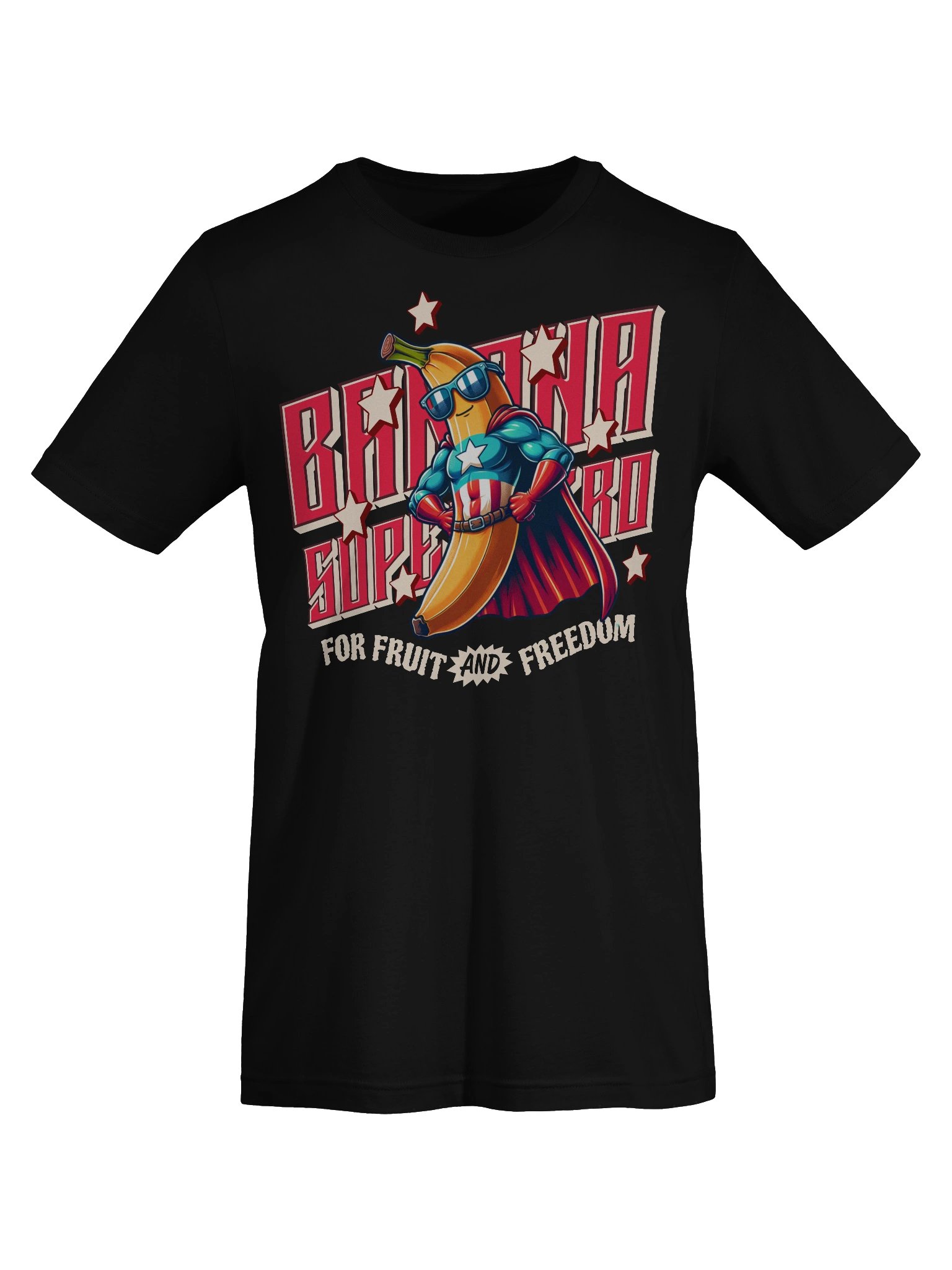 Fun and Quirky Banana Superhero T-Shirt for Cartoon Fashion product image (60)