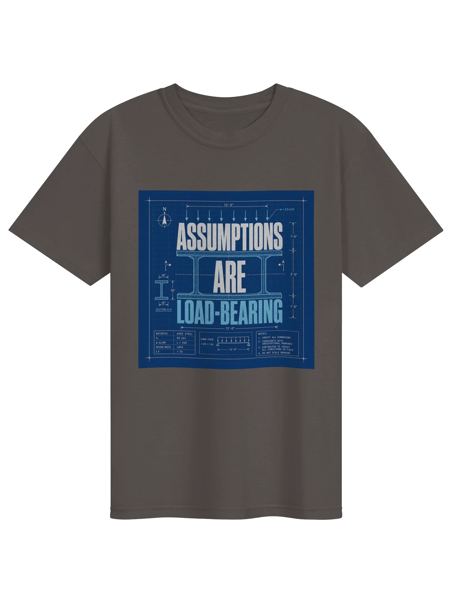 Assumptions Are Load-Bearing Tee — view 17