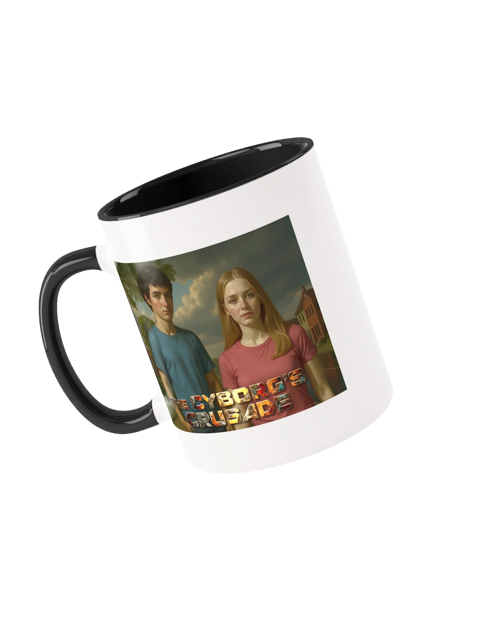 A Two Colors Mug featuring James Hunter walking with his Girlfriend Nadia product image (1)