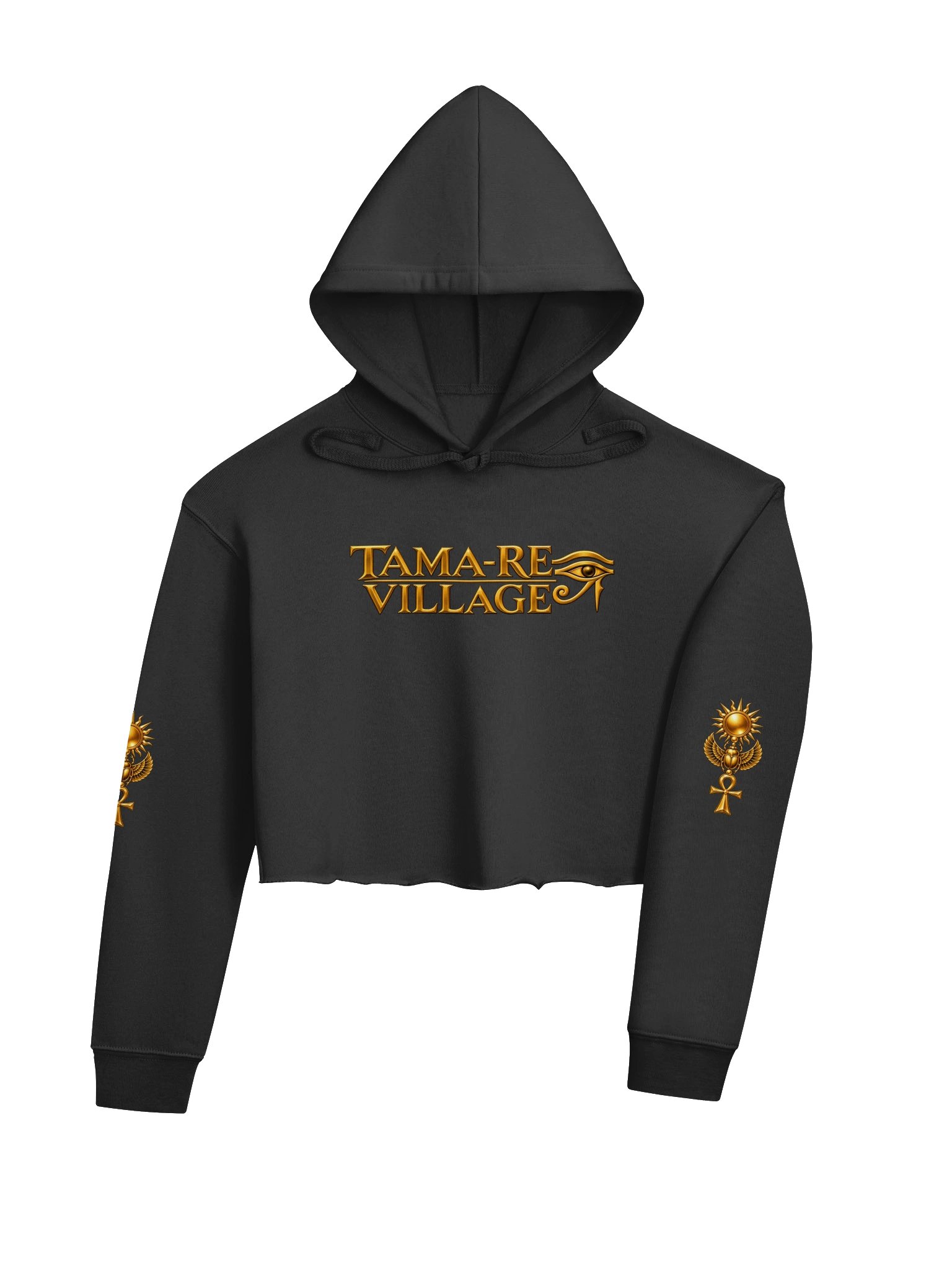 Tama-Re Village Women's Fleece Crop Hoodie product image (4)
