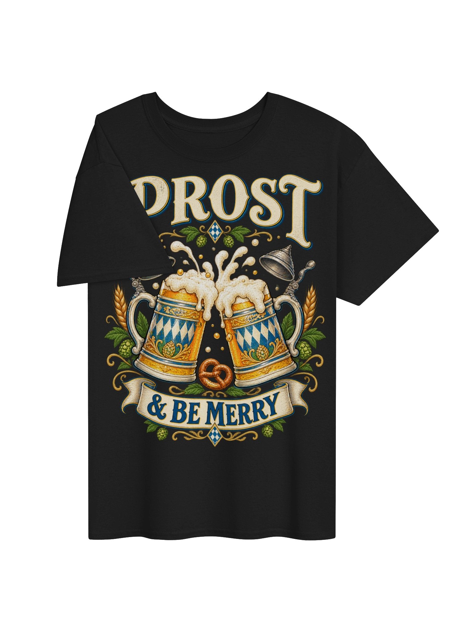 Prost & Be Merry Oktoberfest Beer Steins Vintage Tee product image (28)