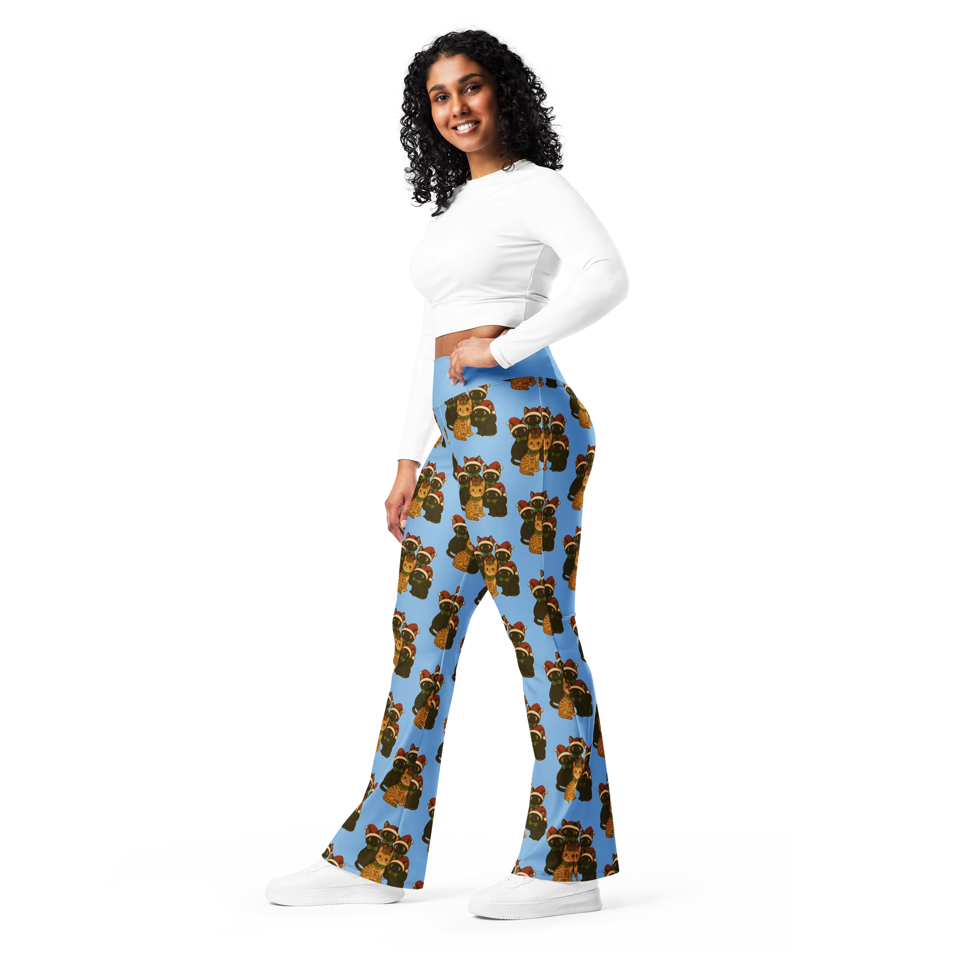 cat brigade winter Flare Leggings product image (11)