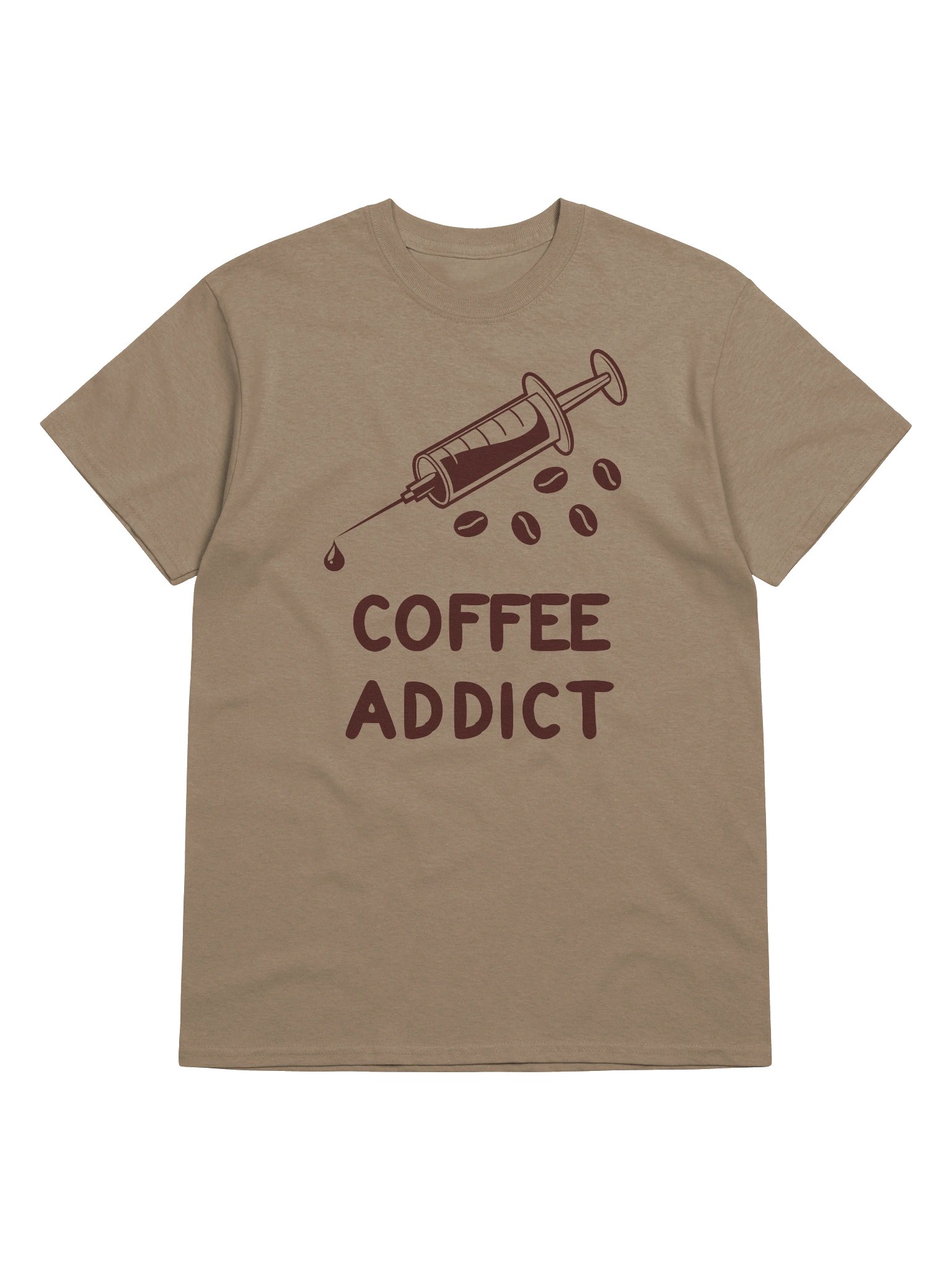 “Coffee Addict" Syringe Graphic T-shirt product image (5)